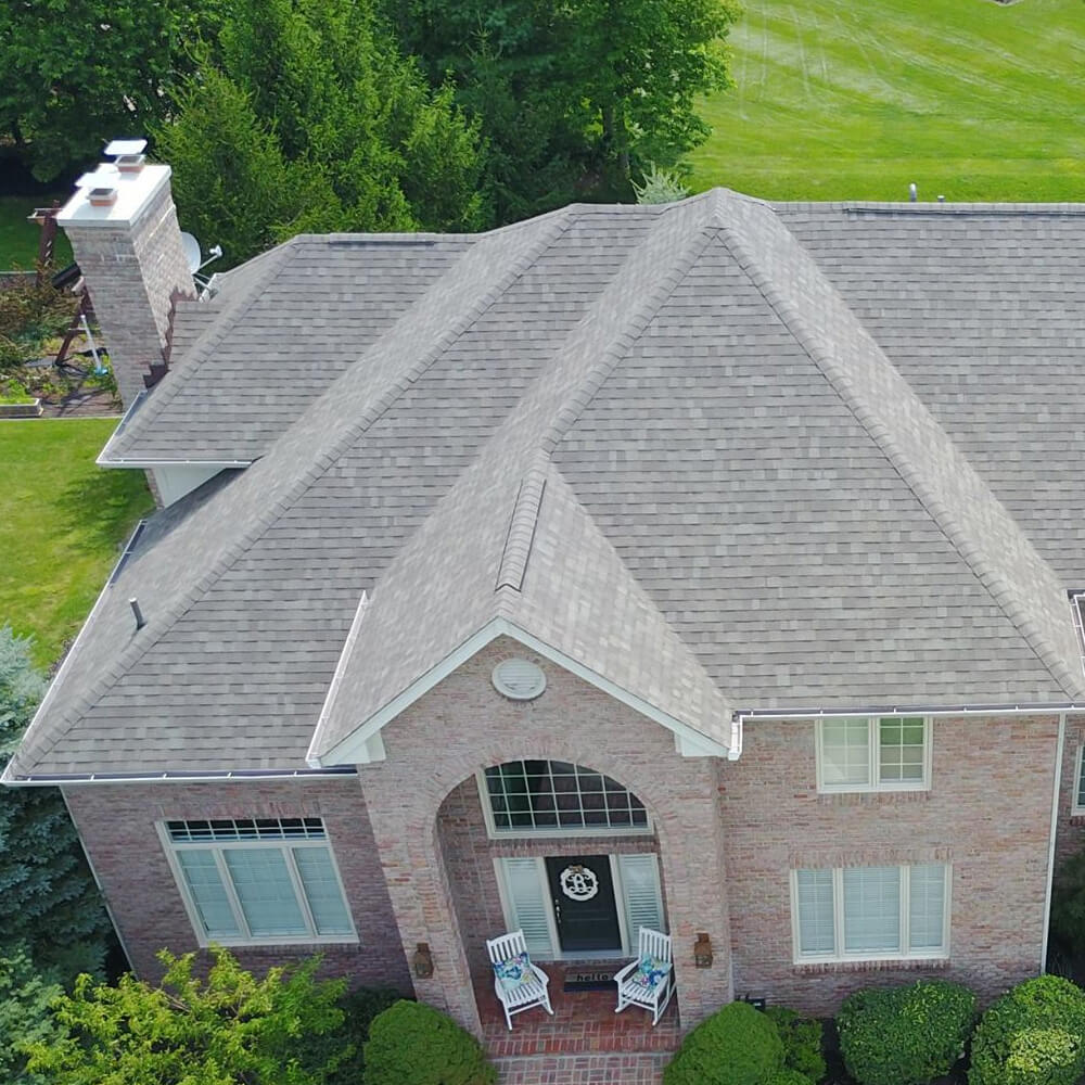 asphalt shingle roof on residential home in edinburgh indiana