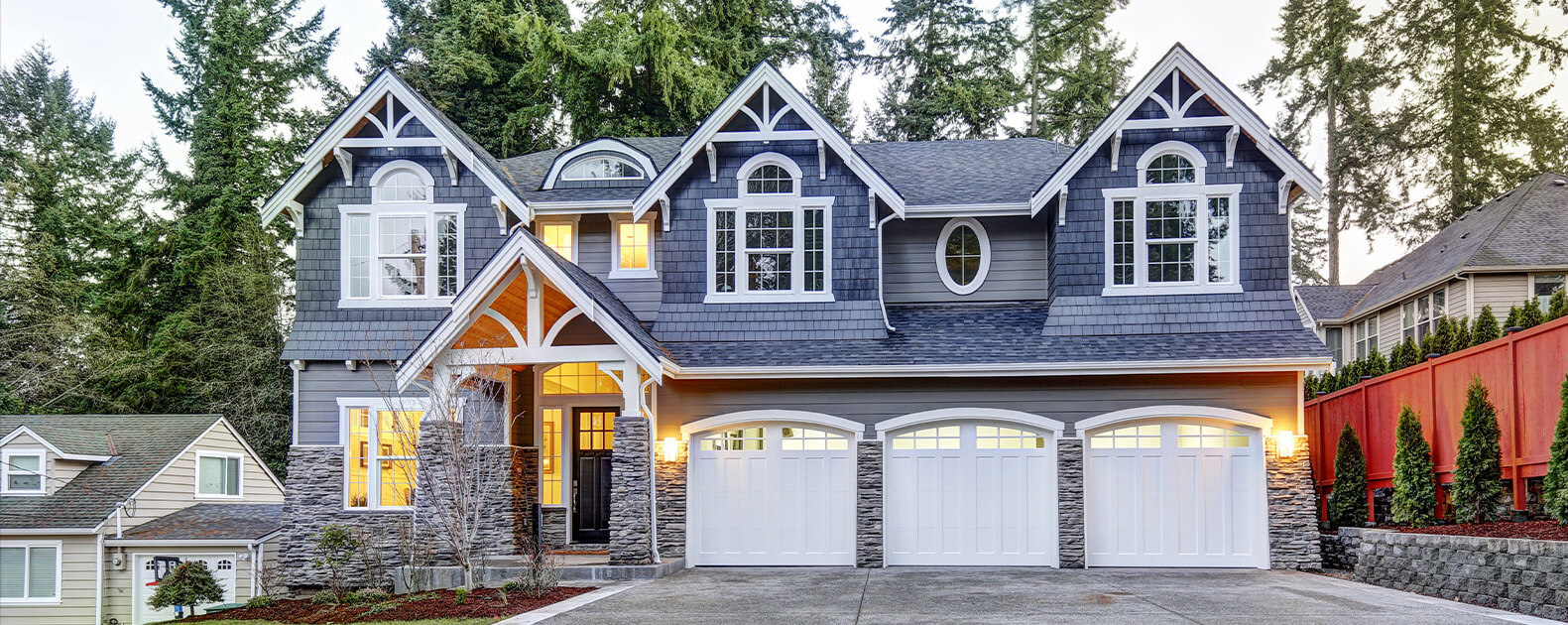 Fishers residential home with recent exterior remodel