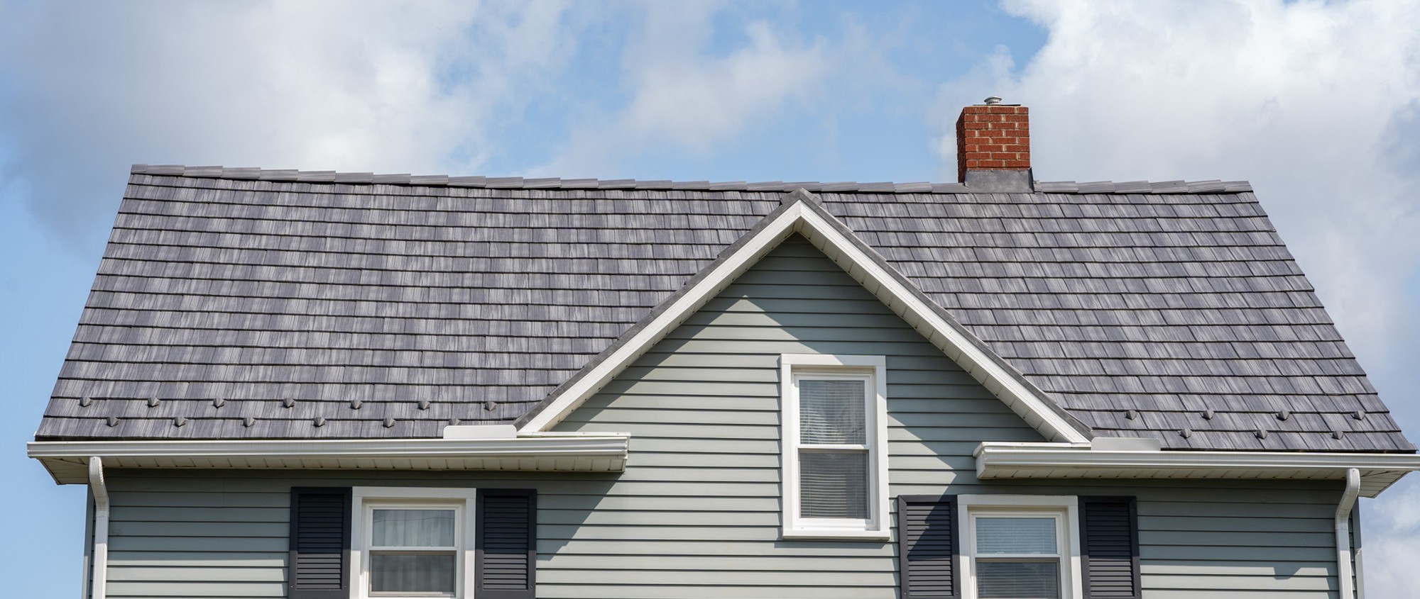 Metal roof on residential home in Indianapolis, IN