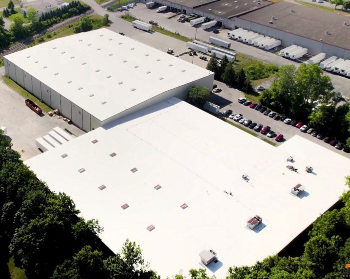 Flat PVC Commercial Roofing System 