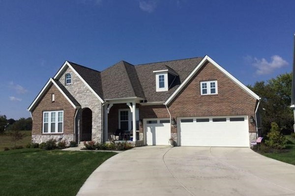 Luxury roofing on home in Indiana