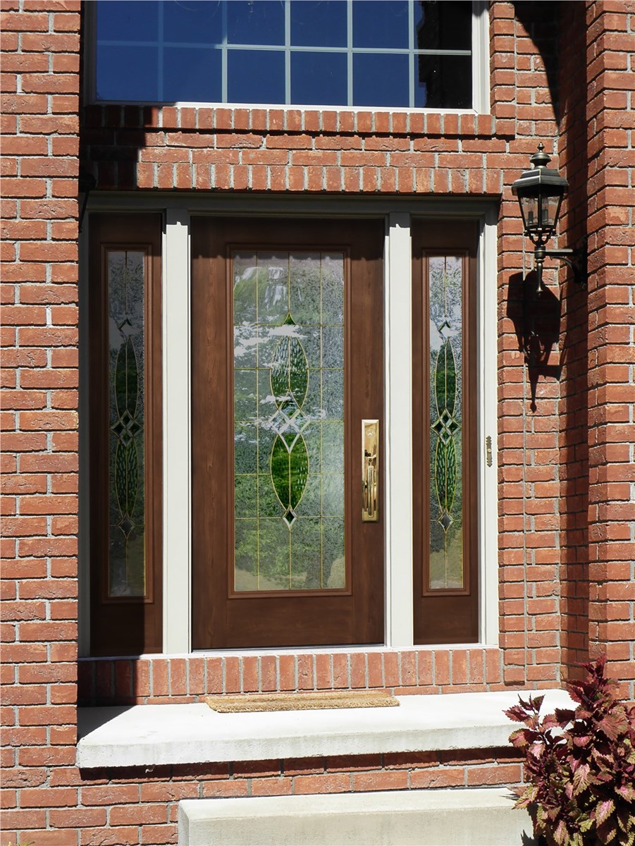 wood door installed by our door contractors in indiana