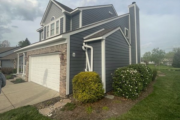siding installation on a home in indianapolis