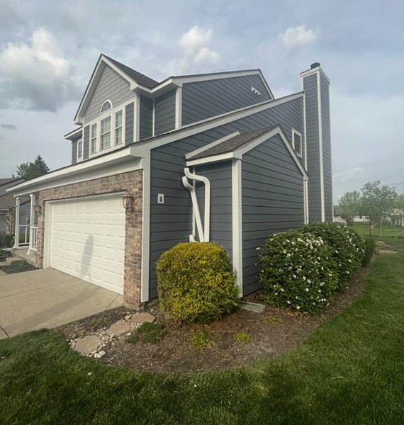 siding installation on a home in indianapolis