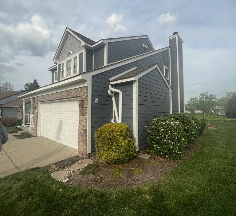 siding installation on a home in indianapolis