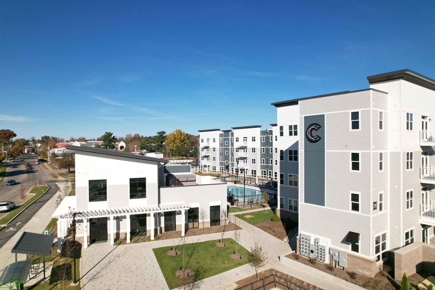 Low slope roofing system on commercial roofing in Indiana