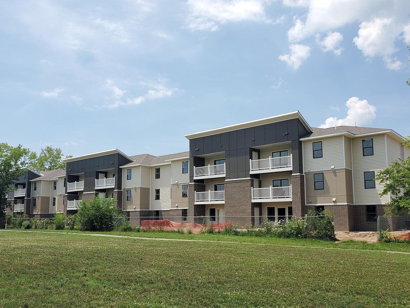 New siding installation on Indiana commercial property