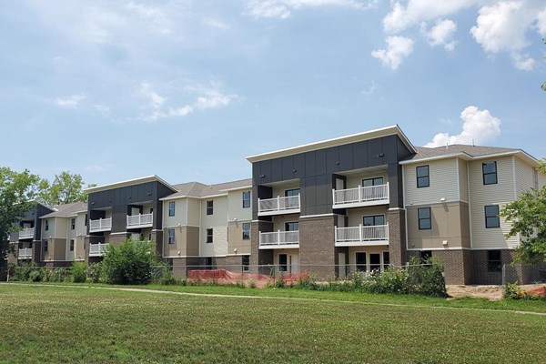 New siding installation on Indiana commercial property