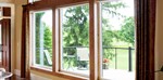 wood-clad window installation in greenwood