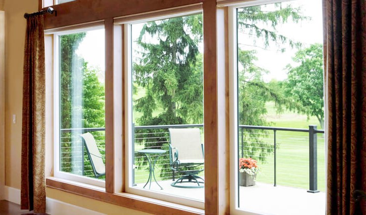 wood-clad window installation in Lawrence, IN