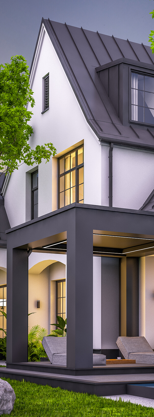 two-story home exterior remodeling project in fishers