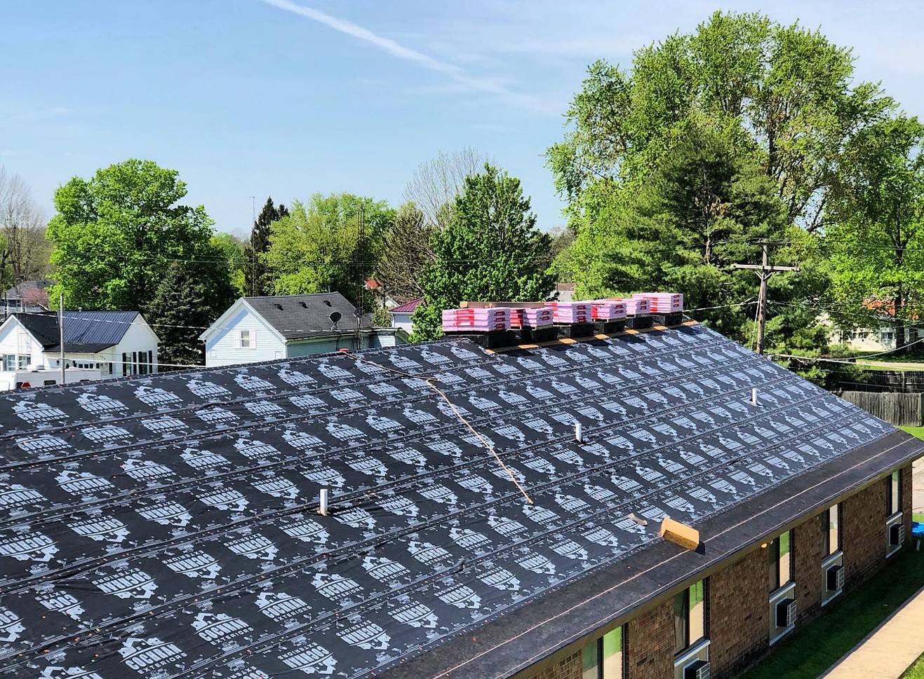 Roof replacement services for damaged roof