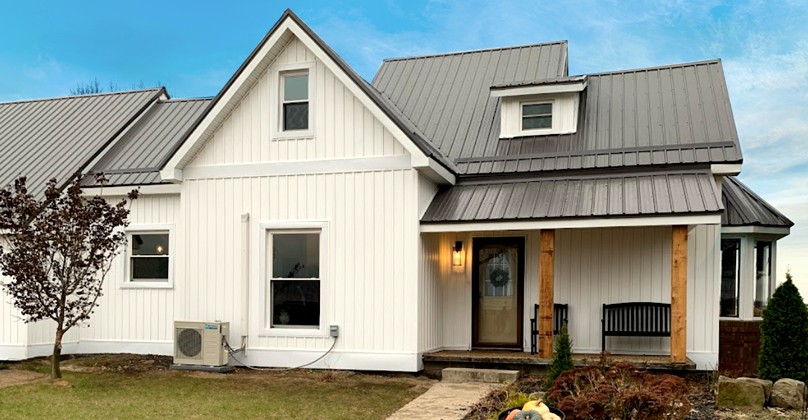 Residential metal roofing project in Pipe Creek, IN