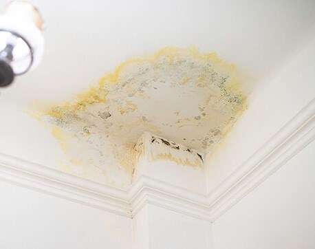 checking ceiling integrity during roof inspection in Fishers, IN