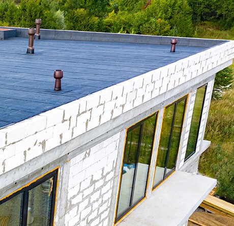 EPDM flat rubber roofing system