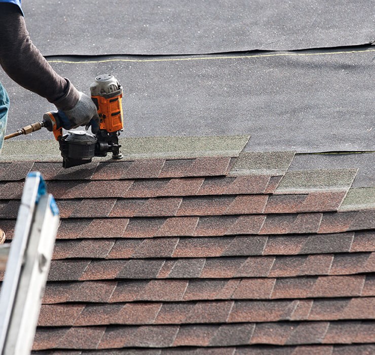 new roof installation project in fishers, in