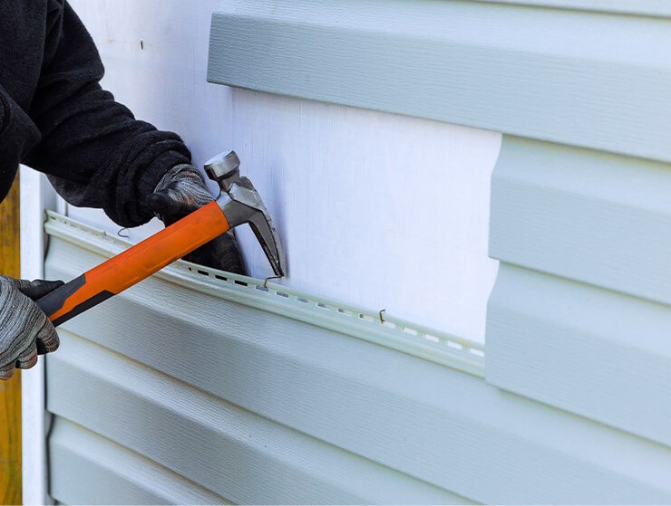 exterior home siding installation in fishers, in
