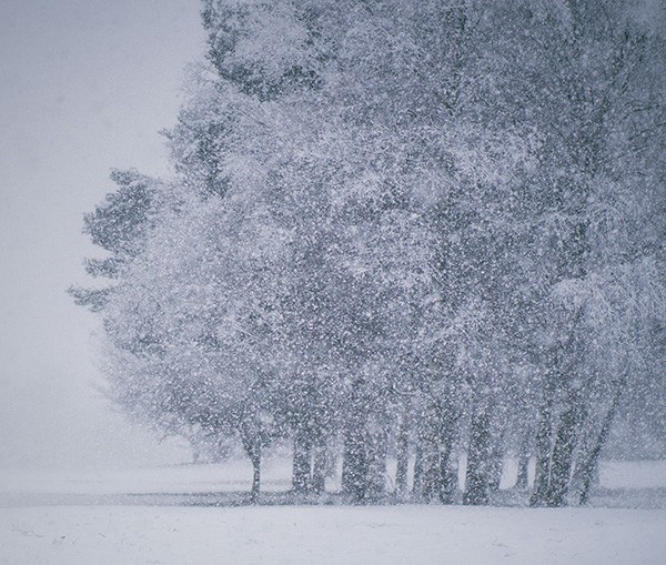 Heavy snow storm in Indiana