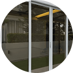 large sliding glass windows